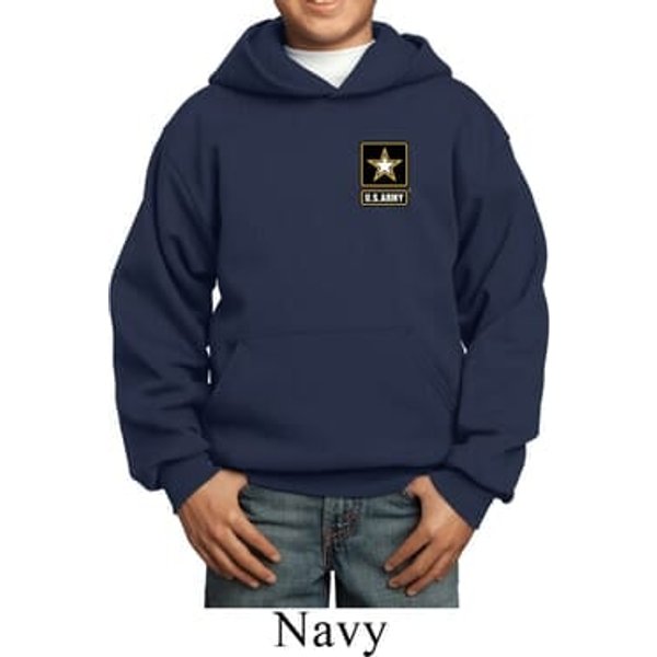 Kids US Army Pocket Print Youth Hoodie
