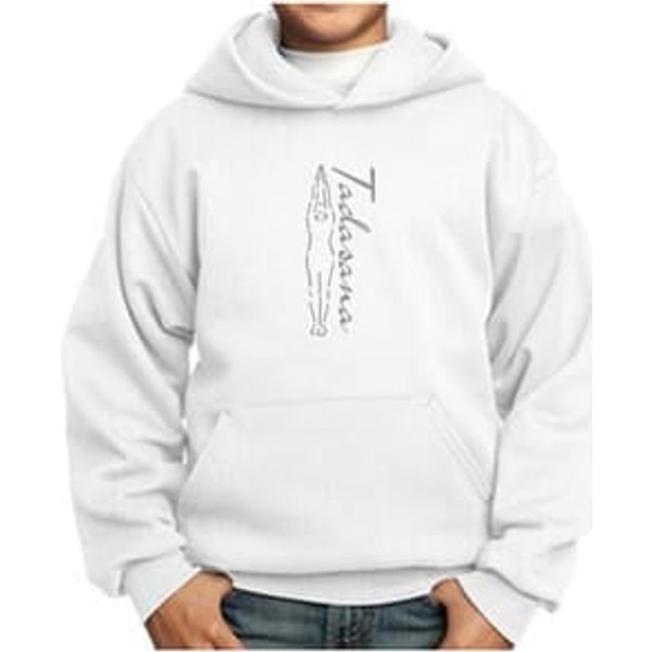Kids Yoga Hoodie Tadasana Mountain Pose Youth Hoody