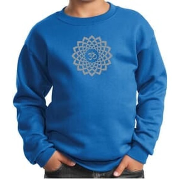 Kids Yoga Sweatshirt Sahasrara Chakra Meditation Youth Sweatshirt