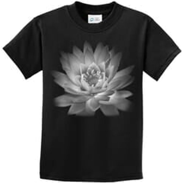 Kids Yoga T-shirt Lotus Flower Youth Tee