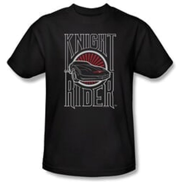 Knight Rider Shirt Logo Black T-Shirt