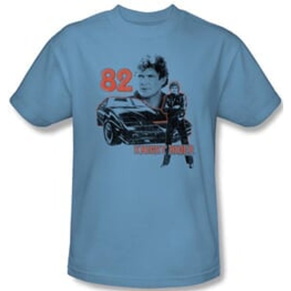 Knight Rider T-shirt 1982 Classic Adult Carolina Blue Tee Shirt