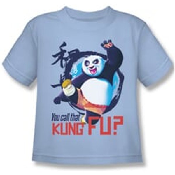 Kung Fu Panda Shirt Kids Kung Fu Light Blue Youth Tee T-Shirt