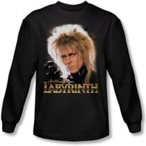Labyrinth Shirt Jareth Long Sleeve Black Tee T-Shirt