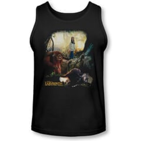 Labyrinth Tank Top Sarah & Ludo Black Tanktop