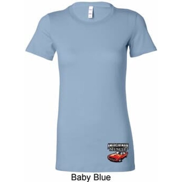 Ladies Dodge American Made Muscle Bottom Print Longer Length Shirt