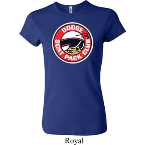 Ladies Dodge Shirt Dodge Scat Pack Club Crewneck Tee T-Shirt