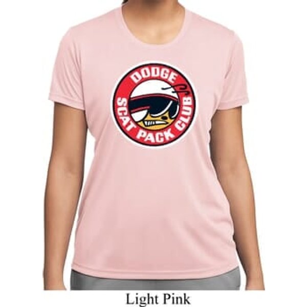 Ladies Dodge Shirt Dodge Scat Pack Club Moisture Wicking Tee T-Shirt