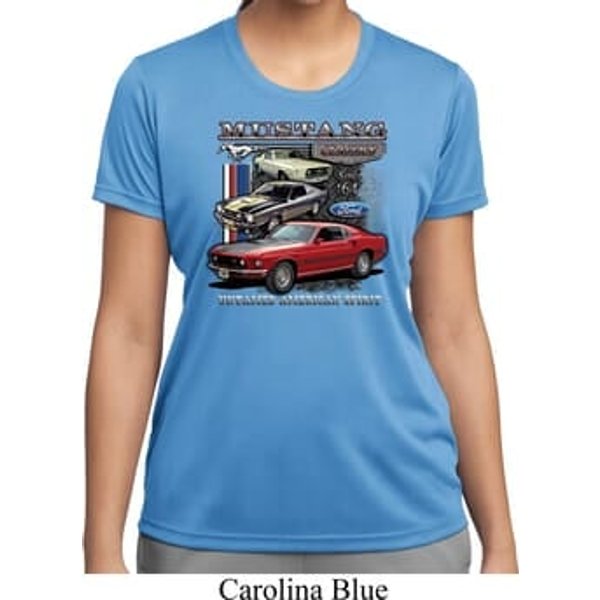 Ladies Ford Classic Mustangs Untamed Moisture Wicking T-shirt