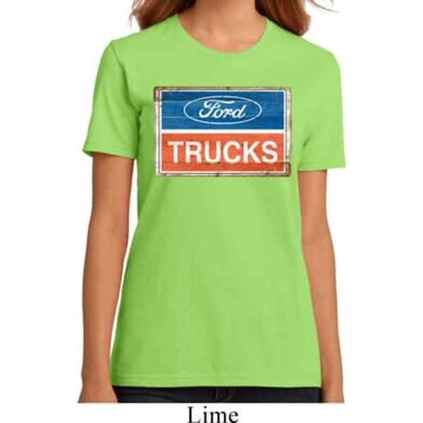 Ladies Ford Shirt Ford Trucks Logo Organic Tee T-Shirt