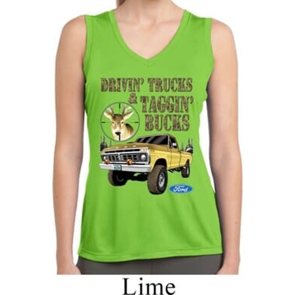 Ladies Ford Shirt Tagging Bucks Sleeveless Moisture Wicking Shirt