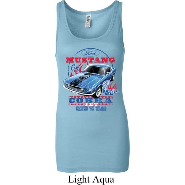 Ladies Ford Tanktop 1968 Cobra Jet Longer Length Tank Top