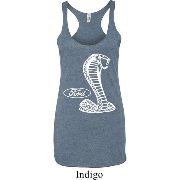 Ladies Ford Tanktop Mustang Cobra Tri Blend Racerback Tank Top