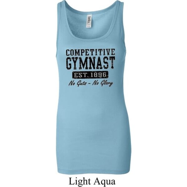 Ladies Gymnastics Tanktop Competitive Gymnast Longer Length Tank Top