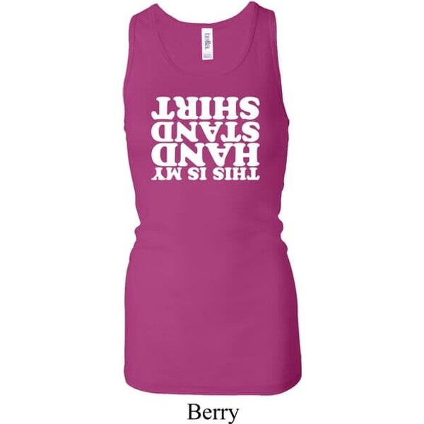 Ladies Gymnastics Tanktop Handstand Shirt Longer Length Racerback Tank