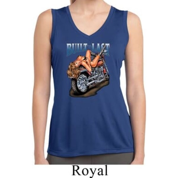 Ladies Shirt Built To Last Sleeveless Moisture Wicking Tee