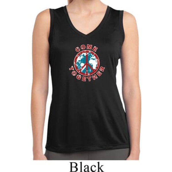 Ladies Shirt Come Together Sleeveless Moisture Wicking Tee