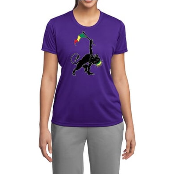 Ladies Shirt Rasta Triangle Moisture Wicking Tee T-Shirt