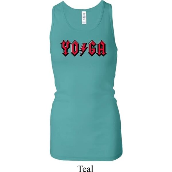 Ladies Tanktop Classic Rock Yoga Longer Length Racerback Tank