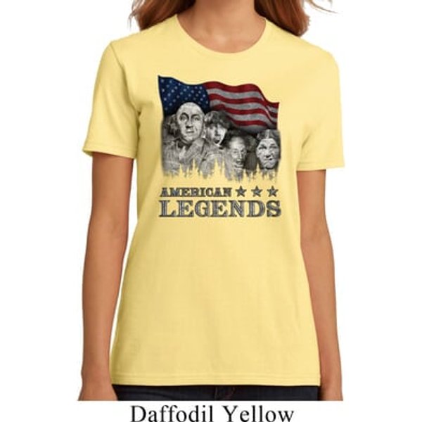 Ladies Three Stooges Shirt Rushmorons Organic Tee T-Shirt