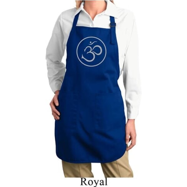 Ladies Yoga Apron Thin OM Full Length Apron with Pockets
