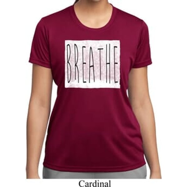 Ladies Yoga Shirt Breathe Moisture Wicking Tee T-Shirt