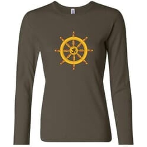 Ladies Yoga Shirt Dharma Long Sleeve Tee T-Shirt
