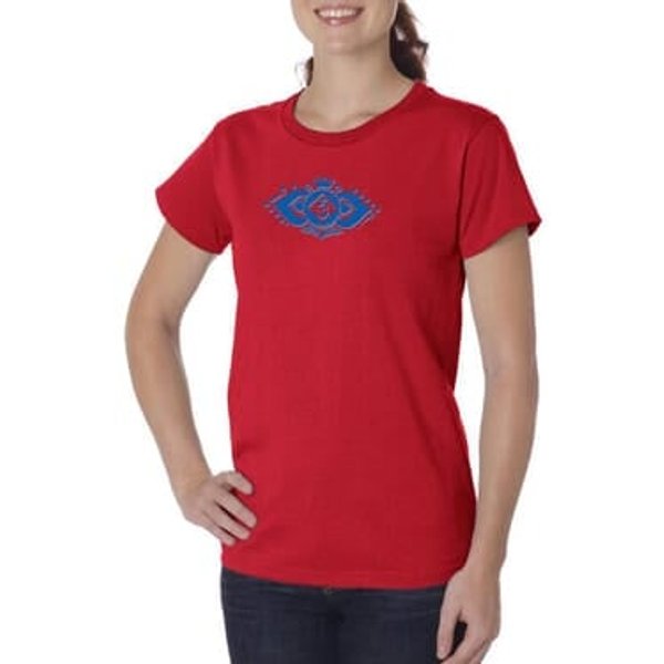 Ladies Yoga Shirt Floral Ajna Organic Tee T-Shirt