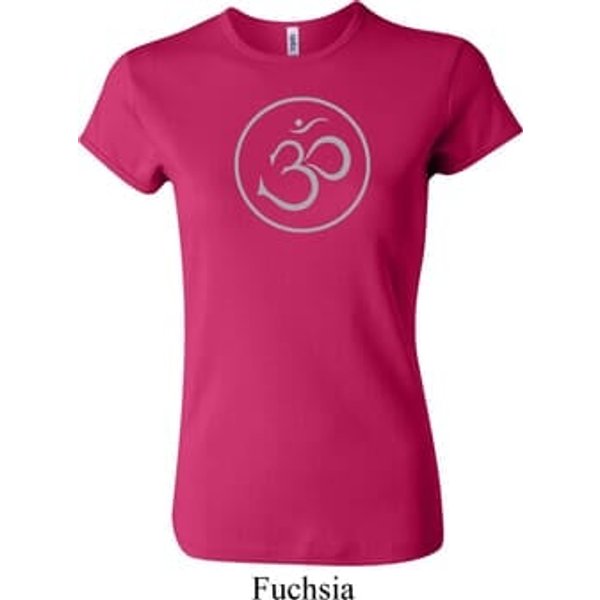 Ladies Yoga Shirt Thin OM Crewneck Tee T-Shirt
