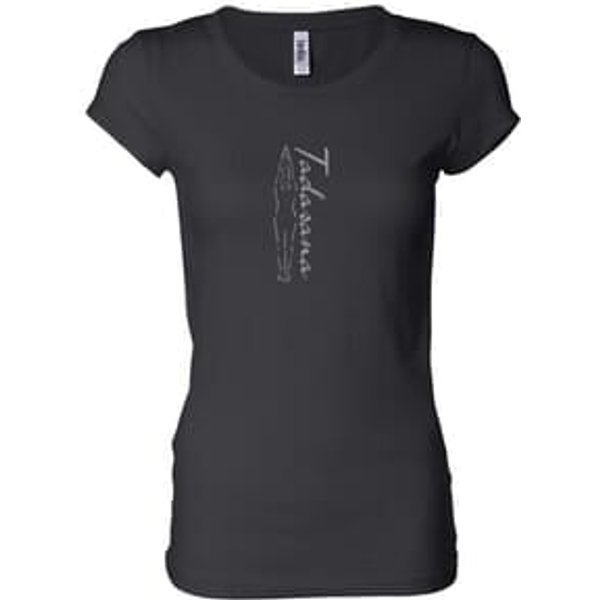 Ladies Yoga T-shirt Tadasana Mountain Pose Longer Length Shirt