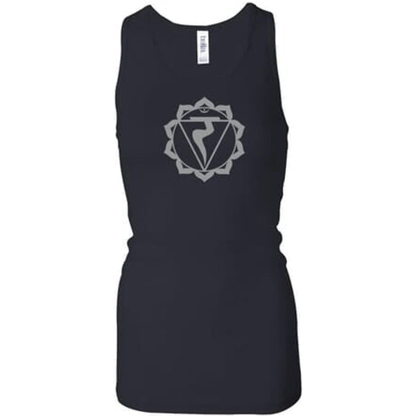 Ladies Yoga Tank Top Manipura Chakra Longer Length Racerback Tanktop