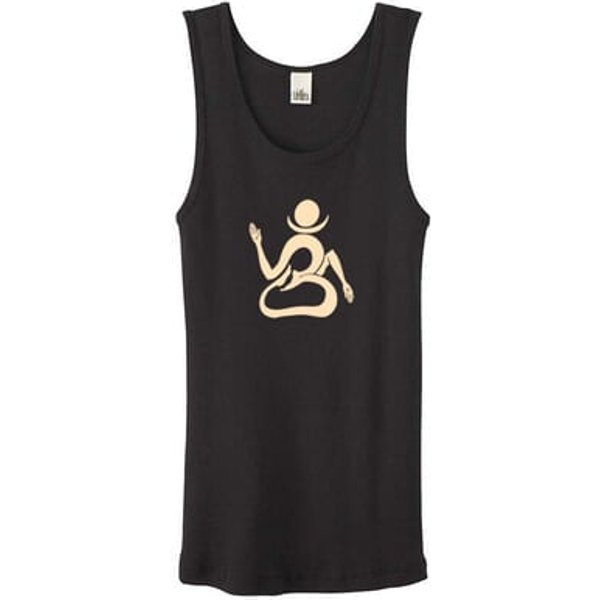 Ladies Yoga Tanktop Body OM Black Organic Tank Top