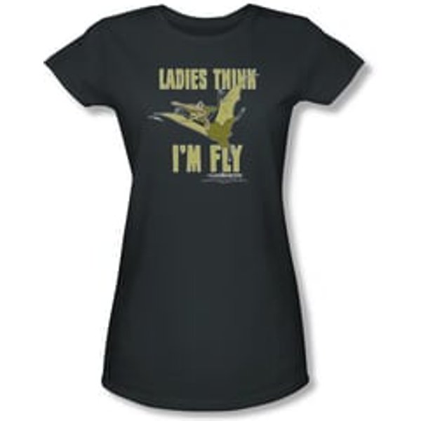 Land Before Time Shirt Juniors I'm Fly Charcoal Tee T-Shirt