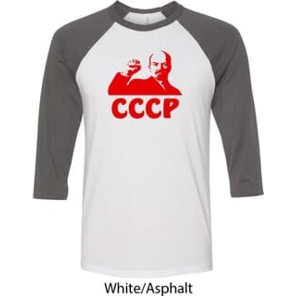 Lenin CCCP Mens Raglan Shirt