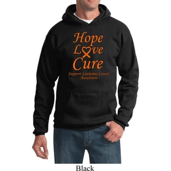 Leukemia Cancer Awareness Hope Love Cure Hoodie