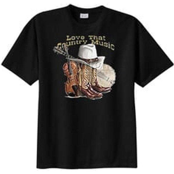 Love That Country Music Adult T-shirt Tee Shirt