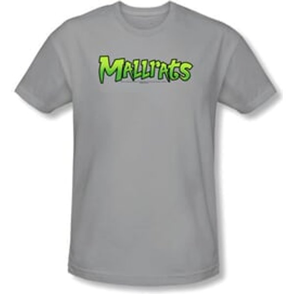 Mallrats T-shirt Movie Mallrats Logo Adult Silver Slim Fit Shirt