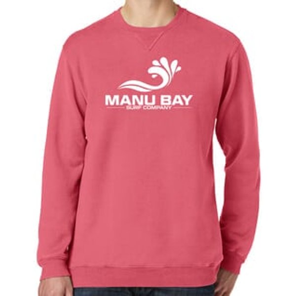 Manu Bay Surf Company Logo Unisex V-Notch Sweatshirt