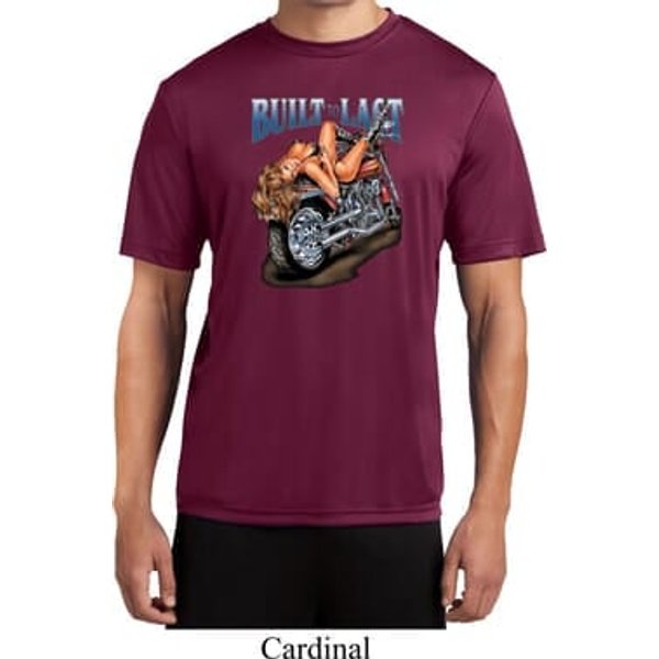 Mens Biker Shirt Built To Last Moisture Wicking Tee