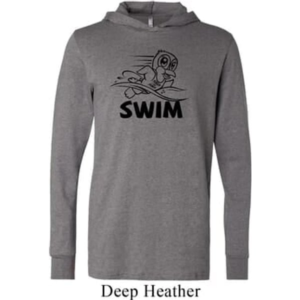 Mens Black Penguin Power Swim Lightweight Hoodie