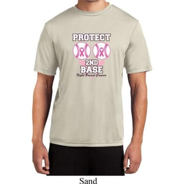 Mens Breast Cancer Shirt Protect 2nd Base Moisture Wicking Tee T-Shirt