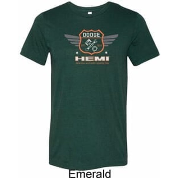 Mens Dodge Garage Hemi Tri Blend Crewneck Shirt