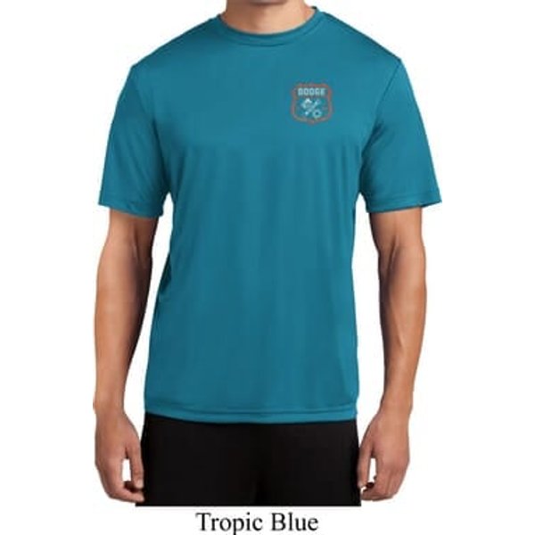 Mens Dodge Garage Pocket Print Moisture Wicking Shirt
