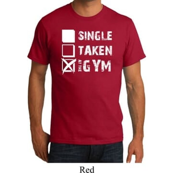 Mens Fitness Shirt Single Taken At The Gym Organic Tee T-Shirt