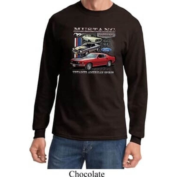 Mens Ford Classic Mustangs Untamed Long Sleeve