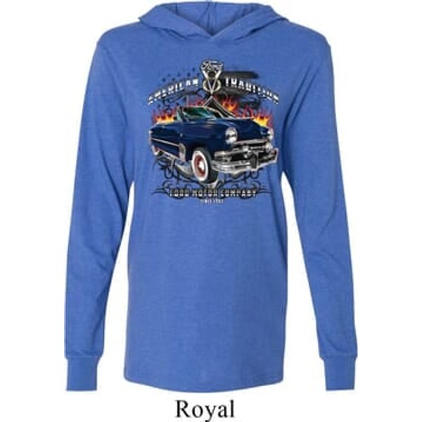 Mens Ford Shirt American Tradition Lightweight Hoodie Tee