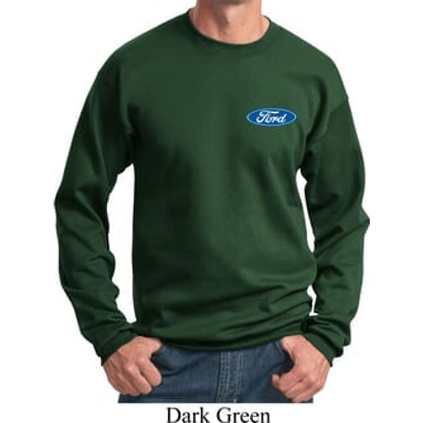 Mens Ford Sweatshirt Ford Oval Pocket Print Sweat Shirt