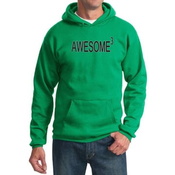 Mens Hoodie Awesome Cubed Hoody