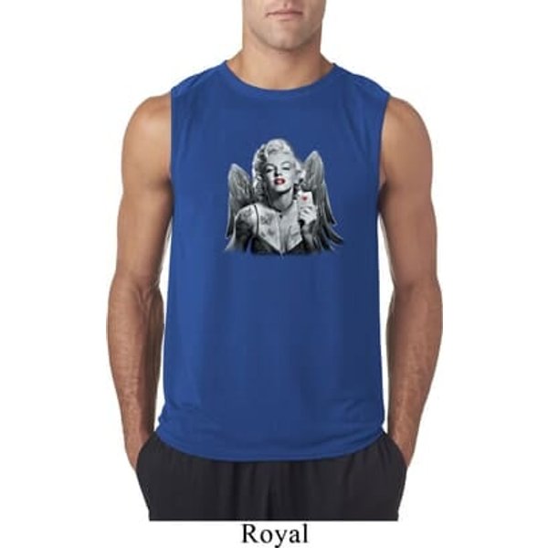 Mens Marilyn Monroe Shirt Marilyn Butterfly Sleeveless Tee T-Shirt