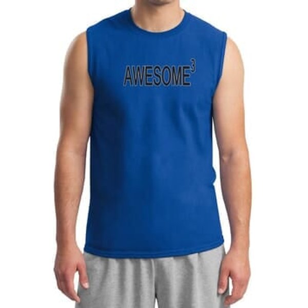 Mens Shirt Awesome Cubed Muscle Tee T-Shirt